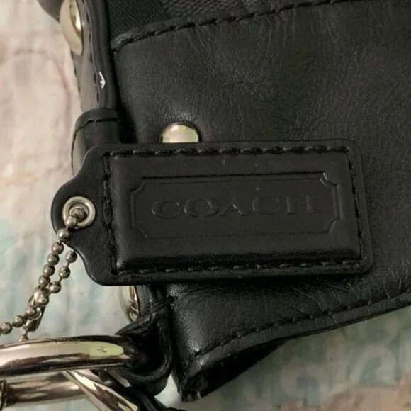 Authentic 12” Coach Black Bag USED - Picture 12 of 15